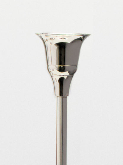 Nickel Candlestick Set Decor