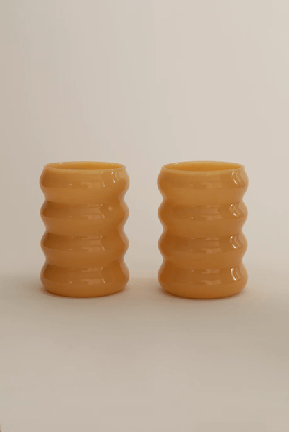 Opaque Ripple Cup Set - Topaz