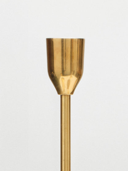 Polished Brass Candlestick Set Decor