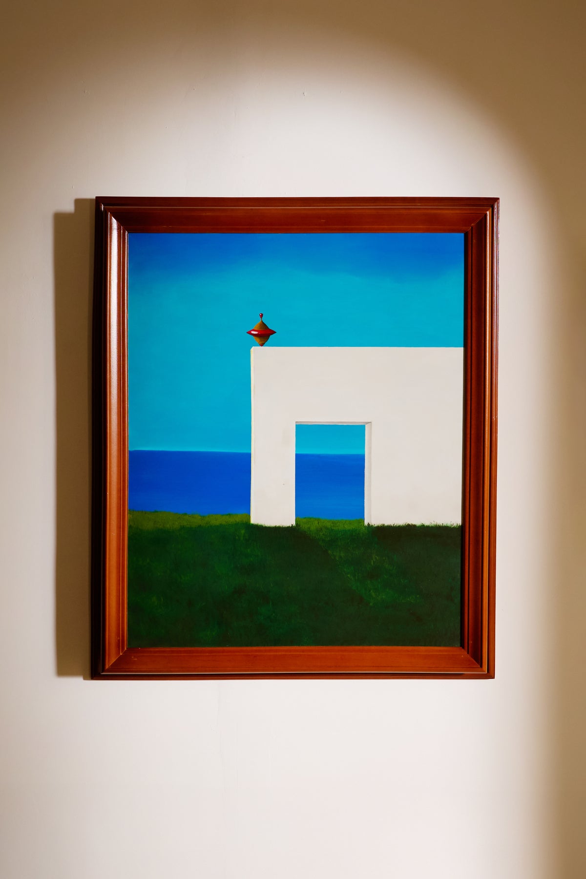 Provençal Spirit, Gentle and Soothing acrylic painting, framed painting on the wall