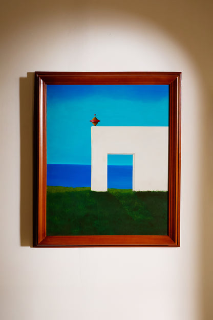 Provençal Spirit, Gentle and Soothing acrylic painting, framed painting on the wall