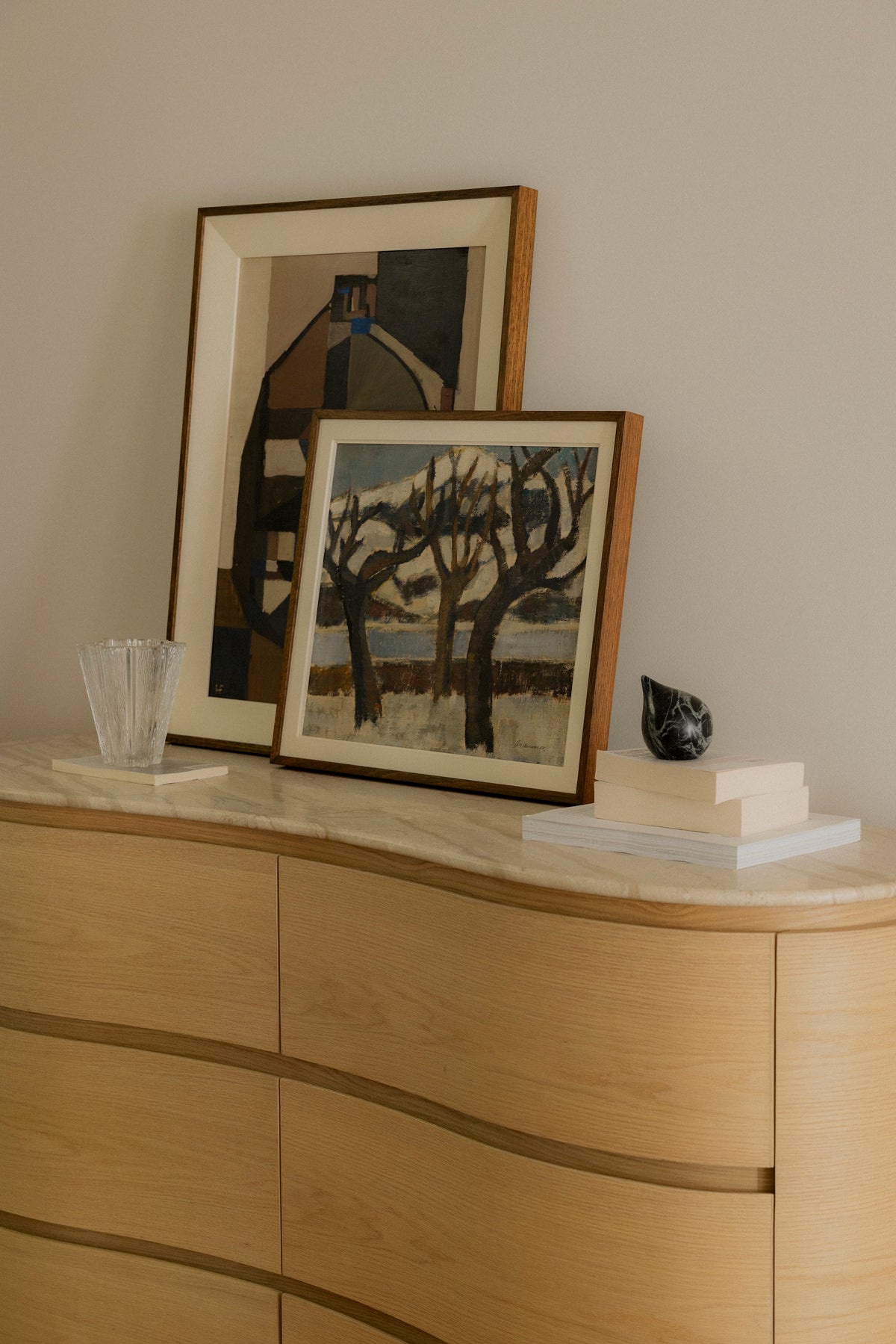 Remy Dresser in Palomino by Rachel Donath, styled in a bedroom