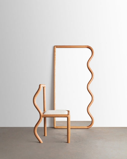 SQUIGGLE MIRROR | OAK BY CHRISTOPHER MIANO
