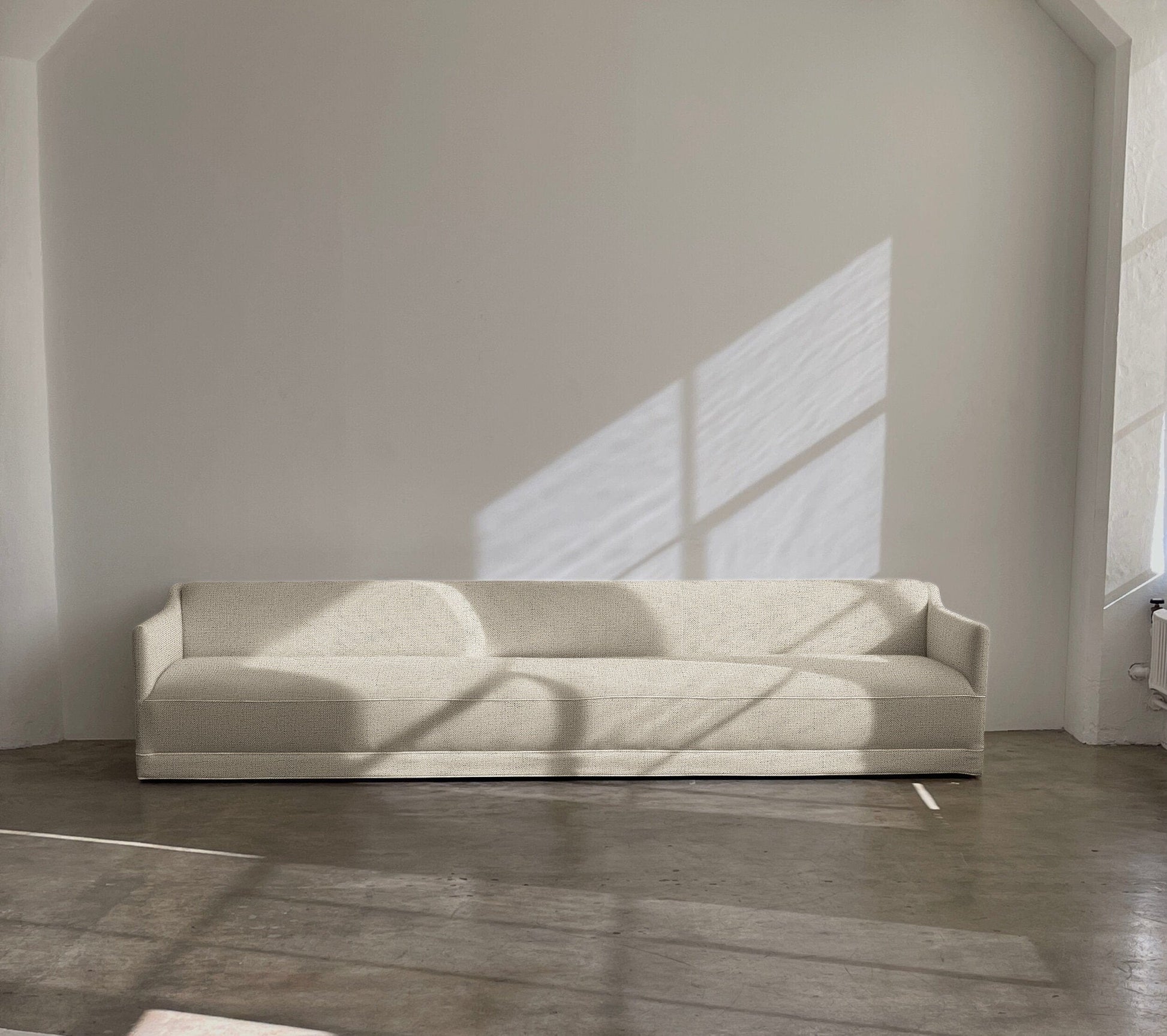 The Noelle Linen Sofa Sofas 72" / Natural