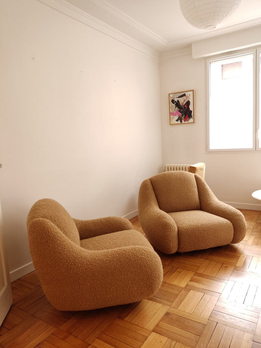 Vintage Italian Armchairs (Set of Two) Chairs