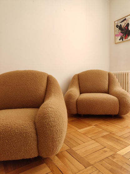 Vintage Italian Armchairs (Set of Two) Chairs
