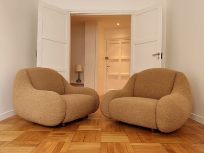 Vintage Italian Armchairs (Set of Two) Chairs