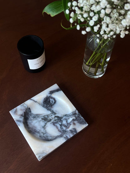 Viola Marble Catch-All Decorative Objects