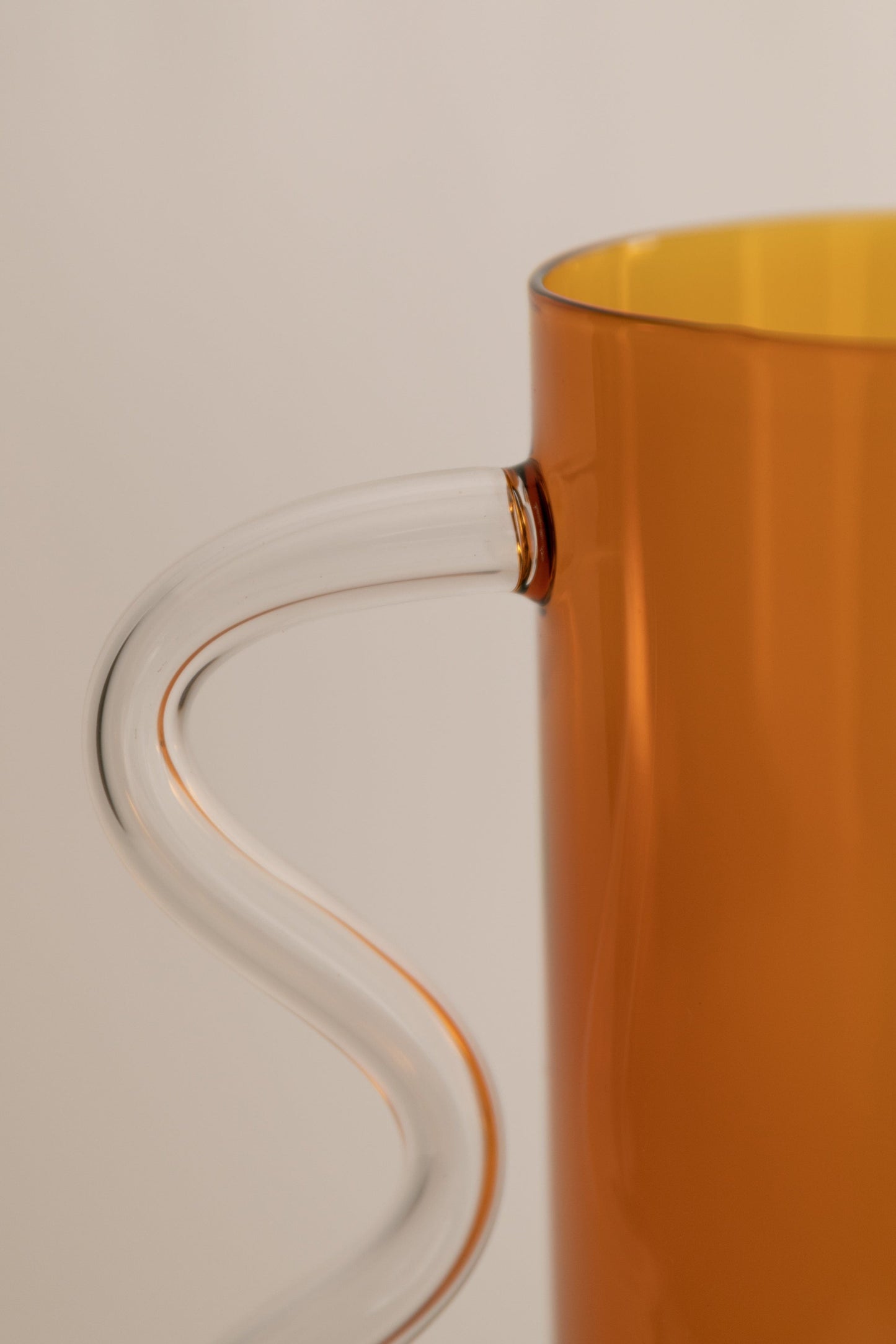 Wave Pitcher - Amber