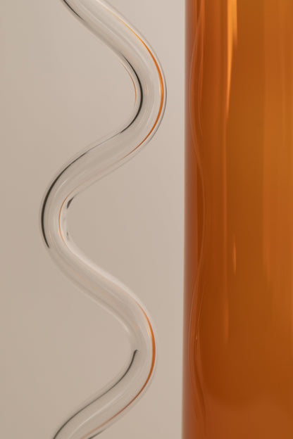 Wave Pitcher - Amber