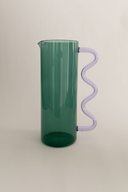 Wave Pitcher - Teel w/ Lilac