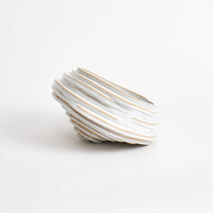 Alfonso Fruit Bowl in Shiny White Bowls