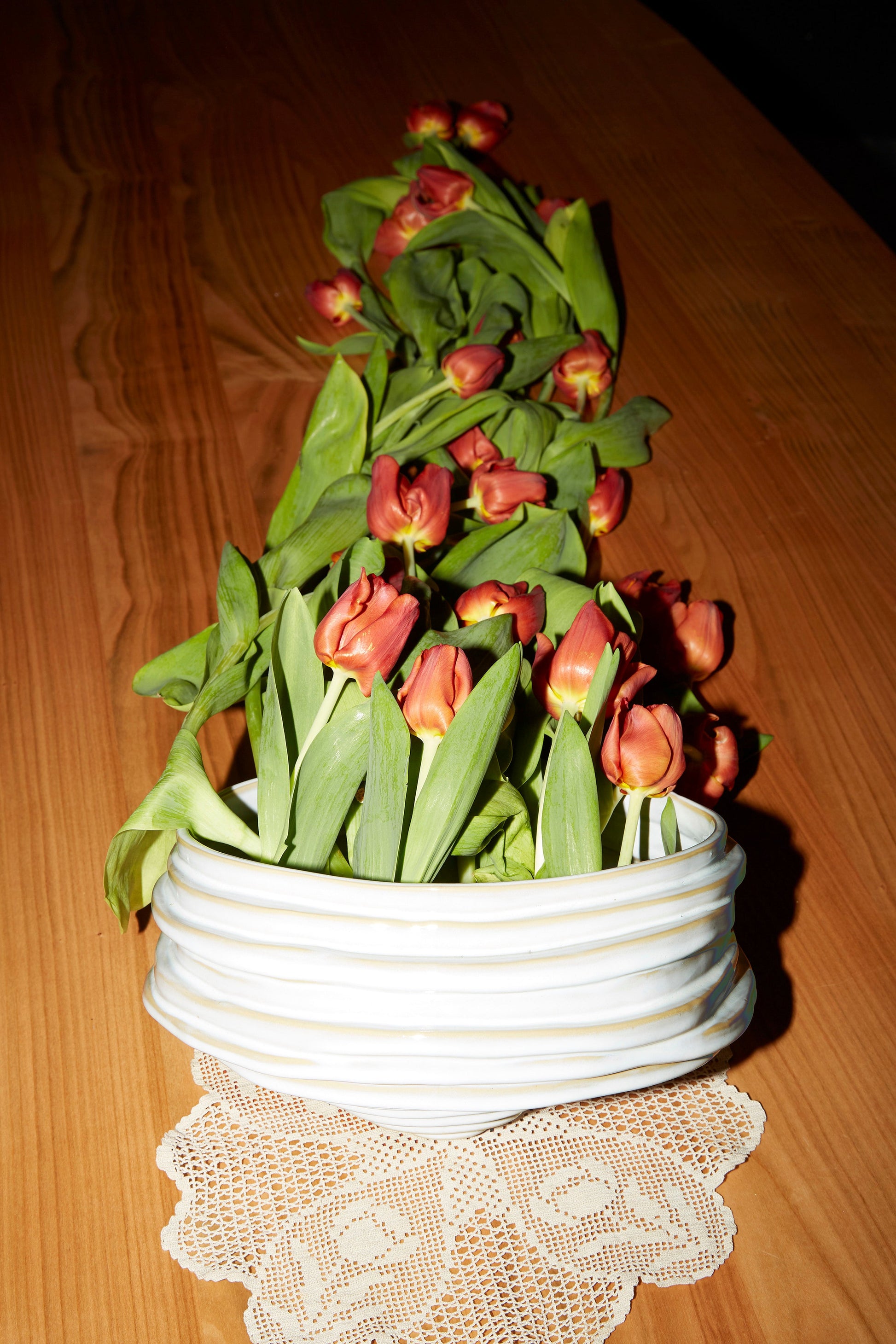 Alfonso Fruit Bowl in Shiny White Bowls