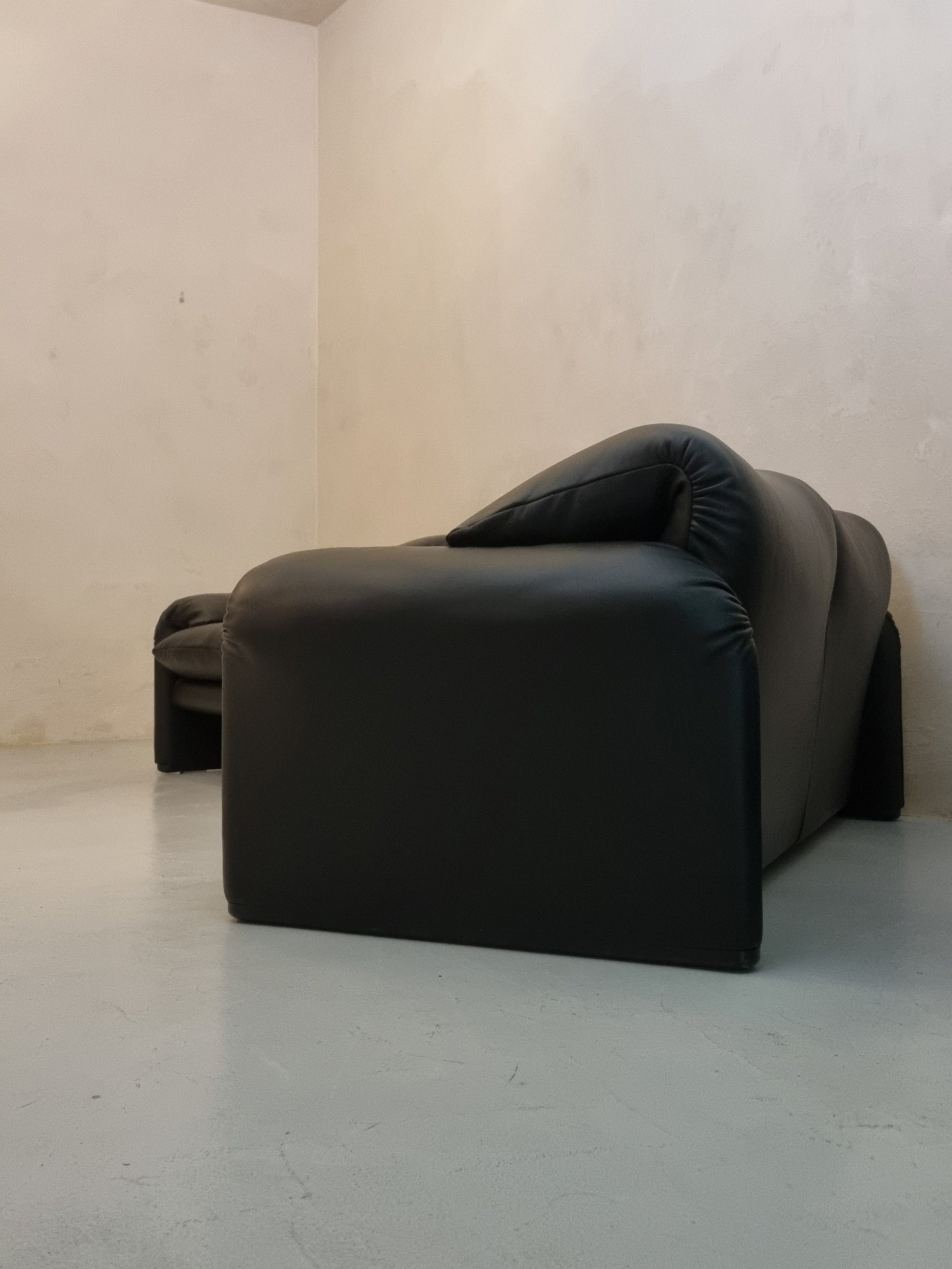 Black Maralunga Chair and Sofa Set Sofas