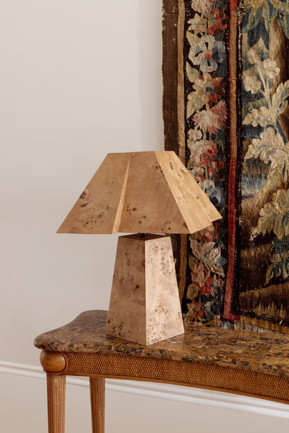 Bohan Table Lamp in Burlwood by Rachel Donath Table Lamps