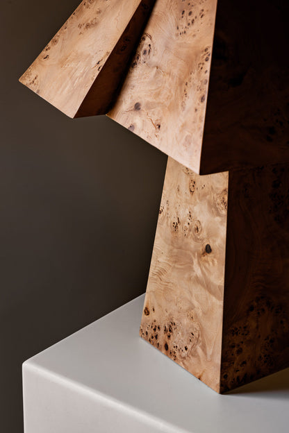 Bohan Table Lamp in Burlwood by Rachel Donath Table Lamps
