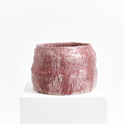 Casa Planter No 2 in Dripped Dark Pink Planters