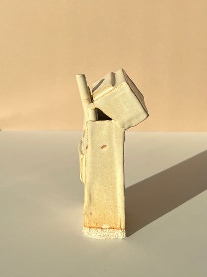 Ceramic Cigarettes - Glazed Cream Decorative Objects