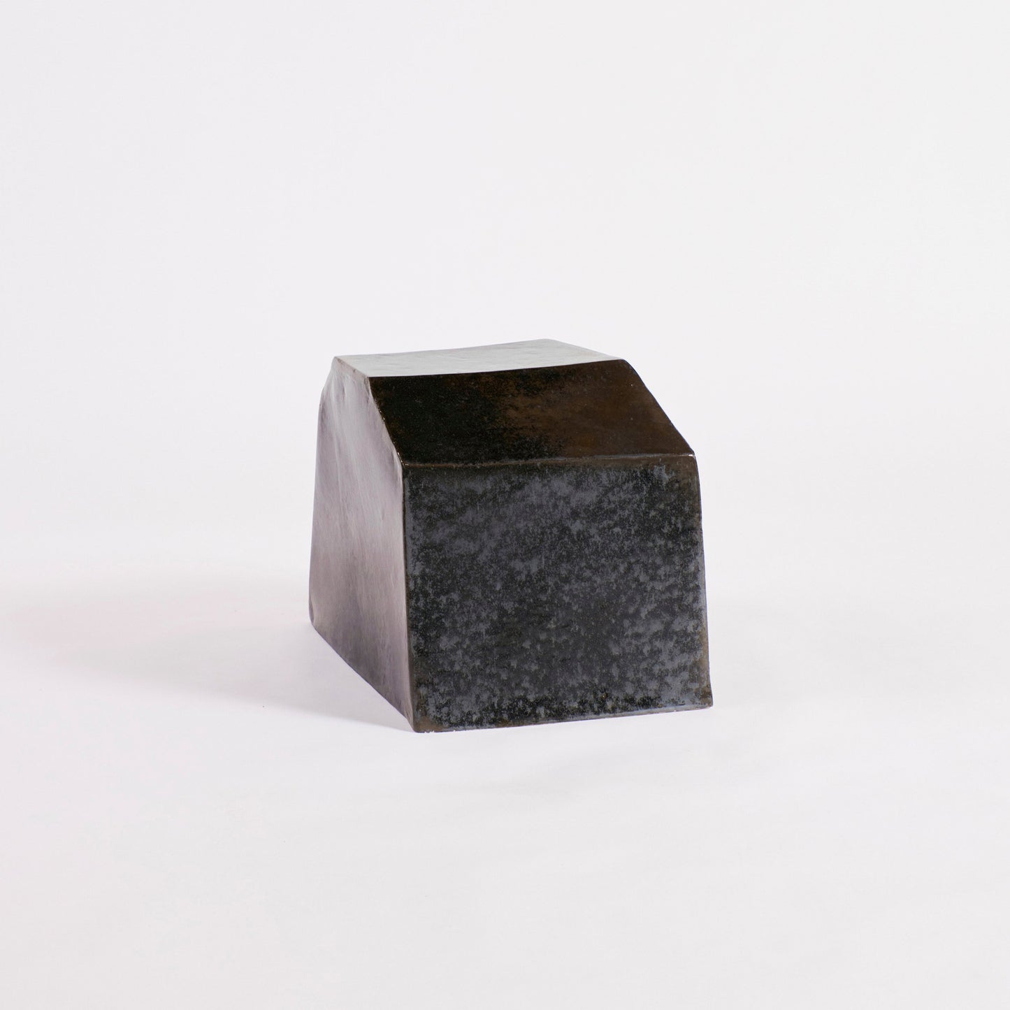 Ceramic Side Table - Small, Geometric Shape