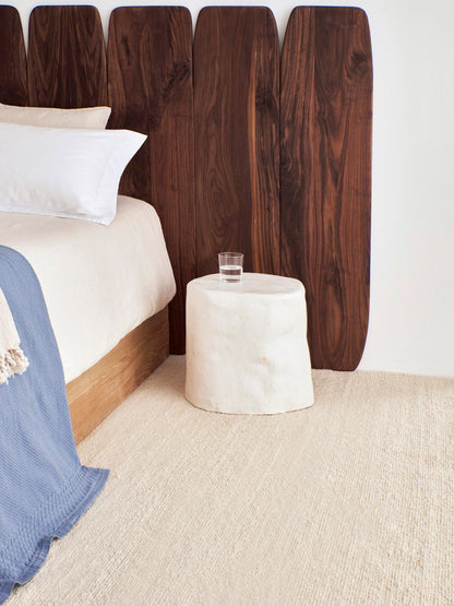 Ceramic Side Table - Small (Custom Shape) in White End Tables
