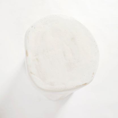 Ceramic Side Table - Small (Custom Shape) in White End Tables