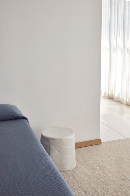 Ceramic Side Table - Small (Custom Shape) in White End Tables