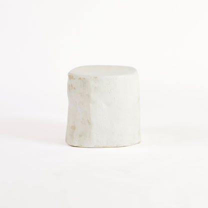 Ceramic Side Table - Small (Custom Shape) in White End Tables