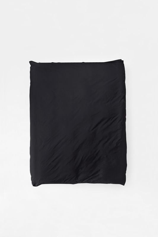 Mono Organic Cotton Percale Duvet Cover - Cinder Duvet Covers in Super King