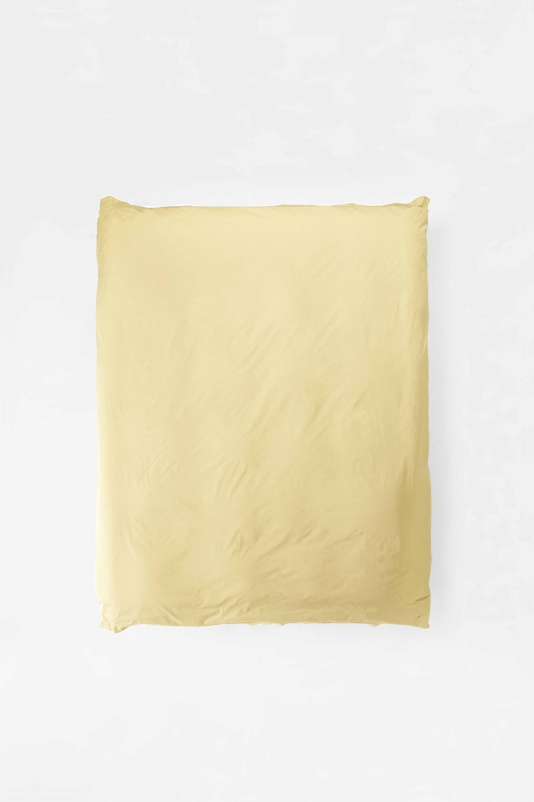 Mono Organic Cotton Percale Duvet Cover - Maize Duvet Covers in Super King