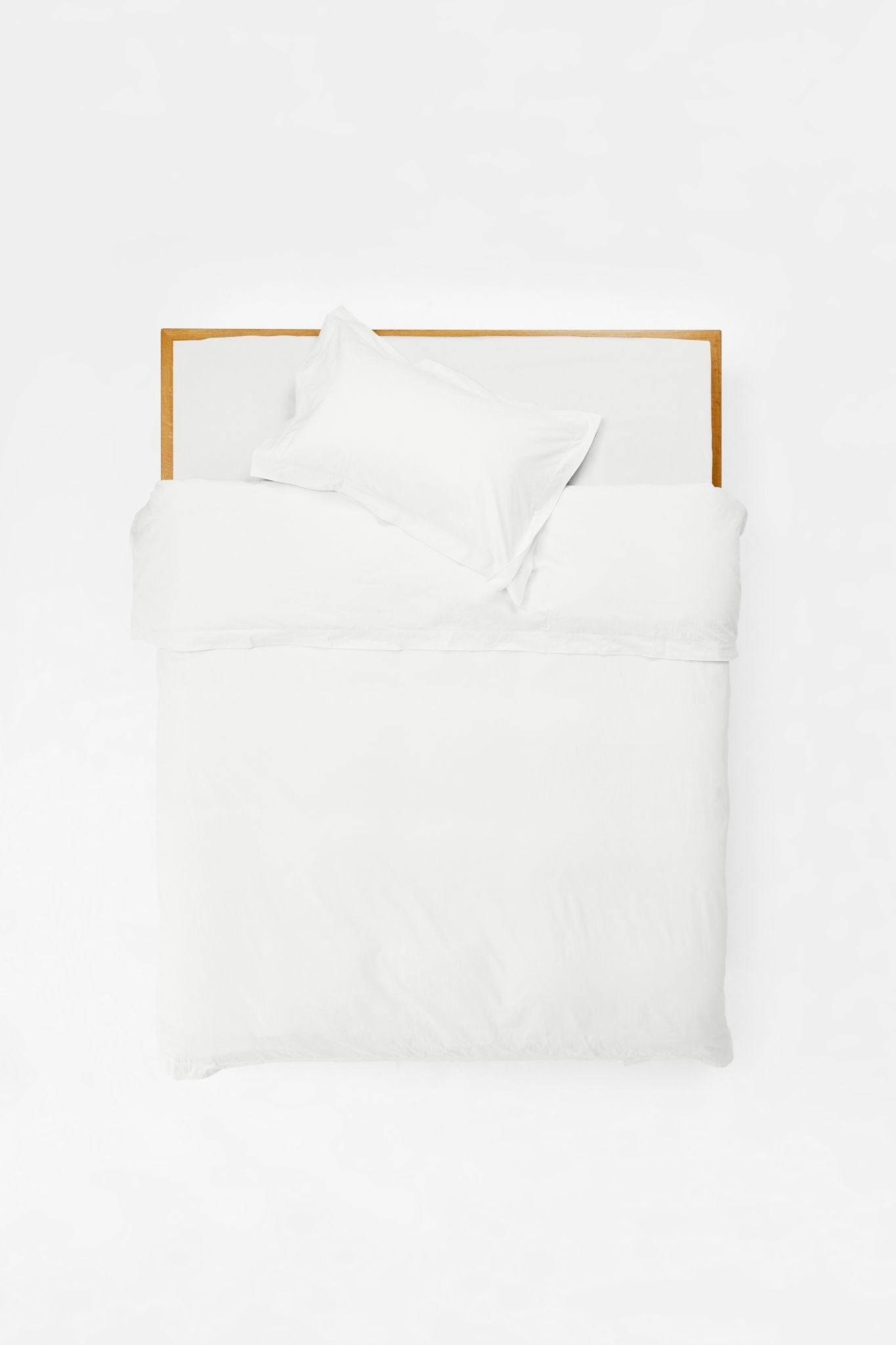 Mono Organic Cotton Percale Duvet Cover - Prism Duvet Covers in Super King