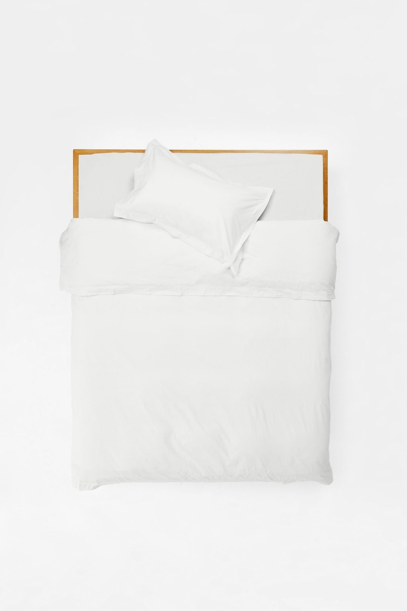 Mono Organic Cotton Percale Duvet Cover - Prism Duvet Covers in Super King