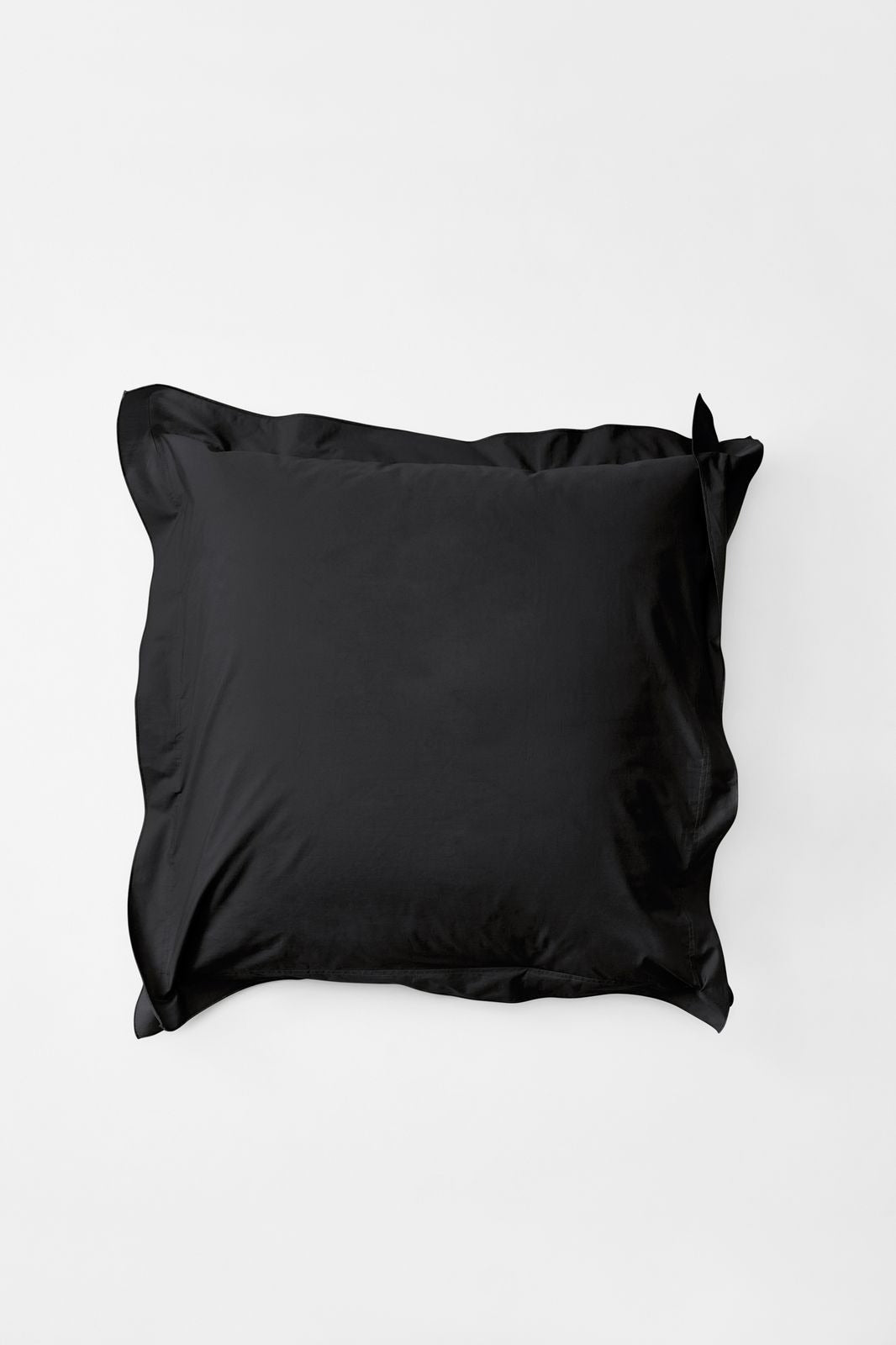 Mono Organic Cotton Percale Pillow Pair - Cinder Pillows in Euro Pillow