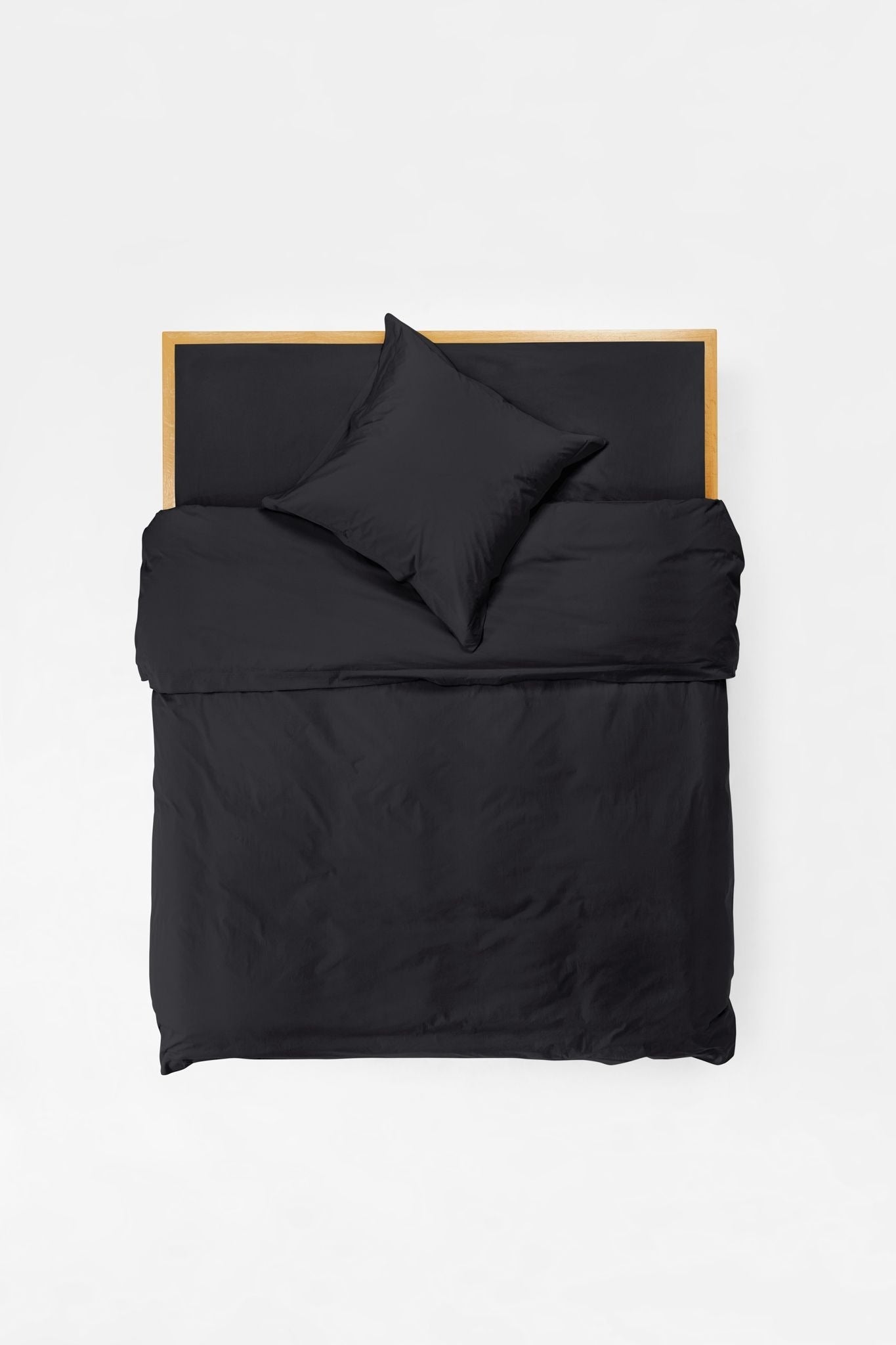 Mono Organic Cotton Percale Pillow Pair - Cinder Pillows in Euro Pillow