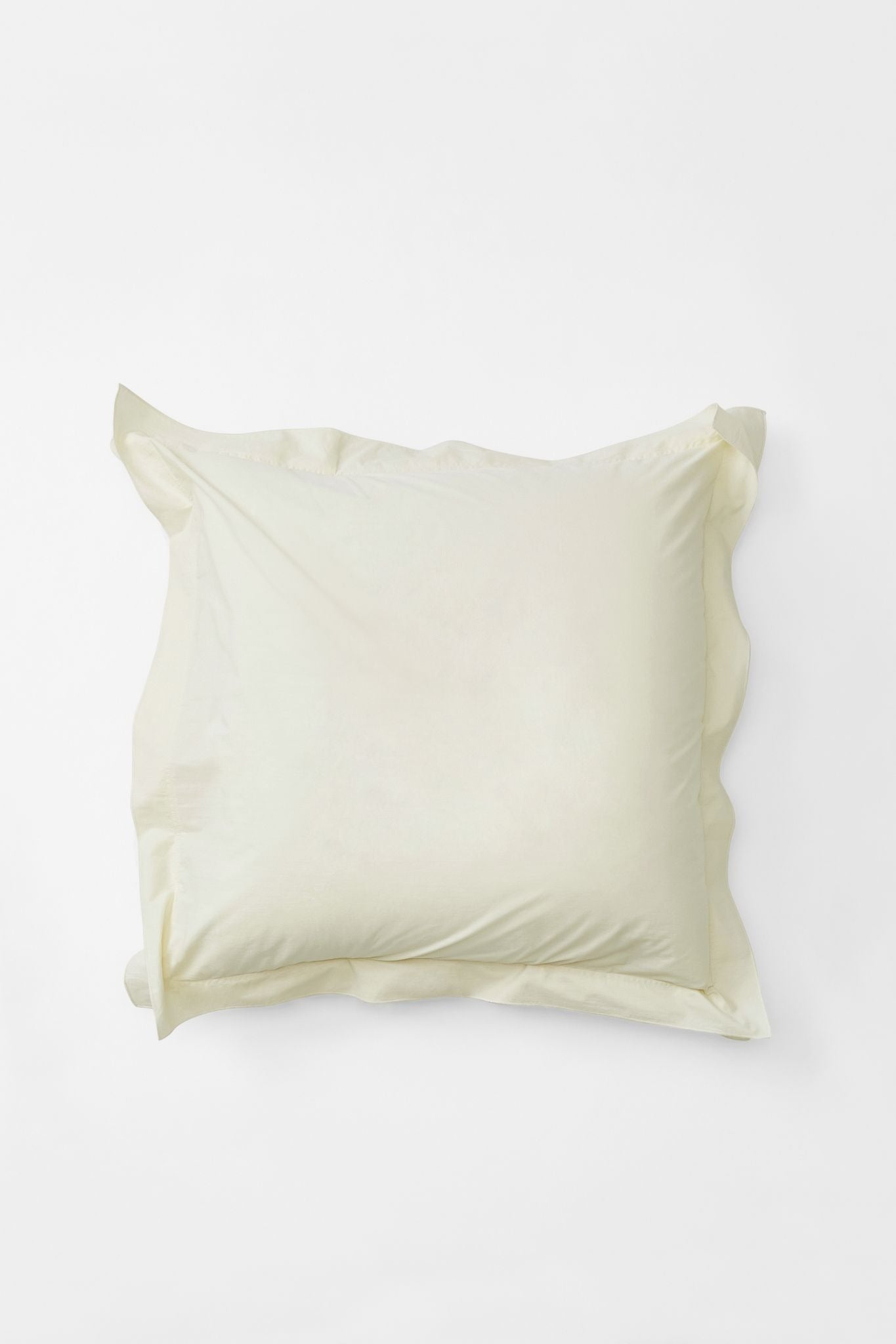 Mono Organic Cotton Percale Pillow Pair - Canvas Pillows in Euro Pillow