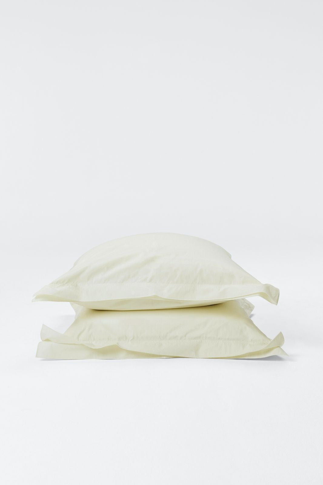 Mono Organic Cotton Percale Pillow Pair - Canvas Pillows in Euro Pillow