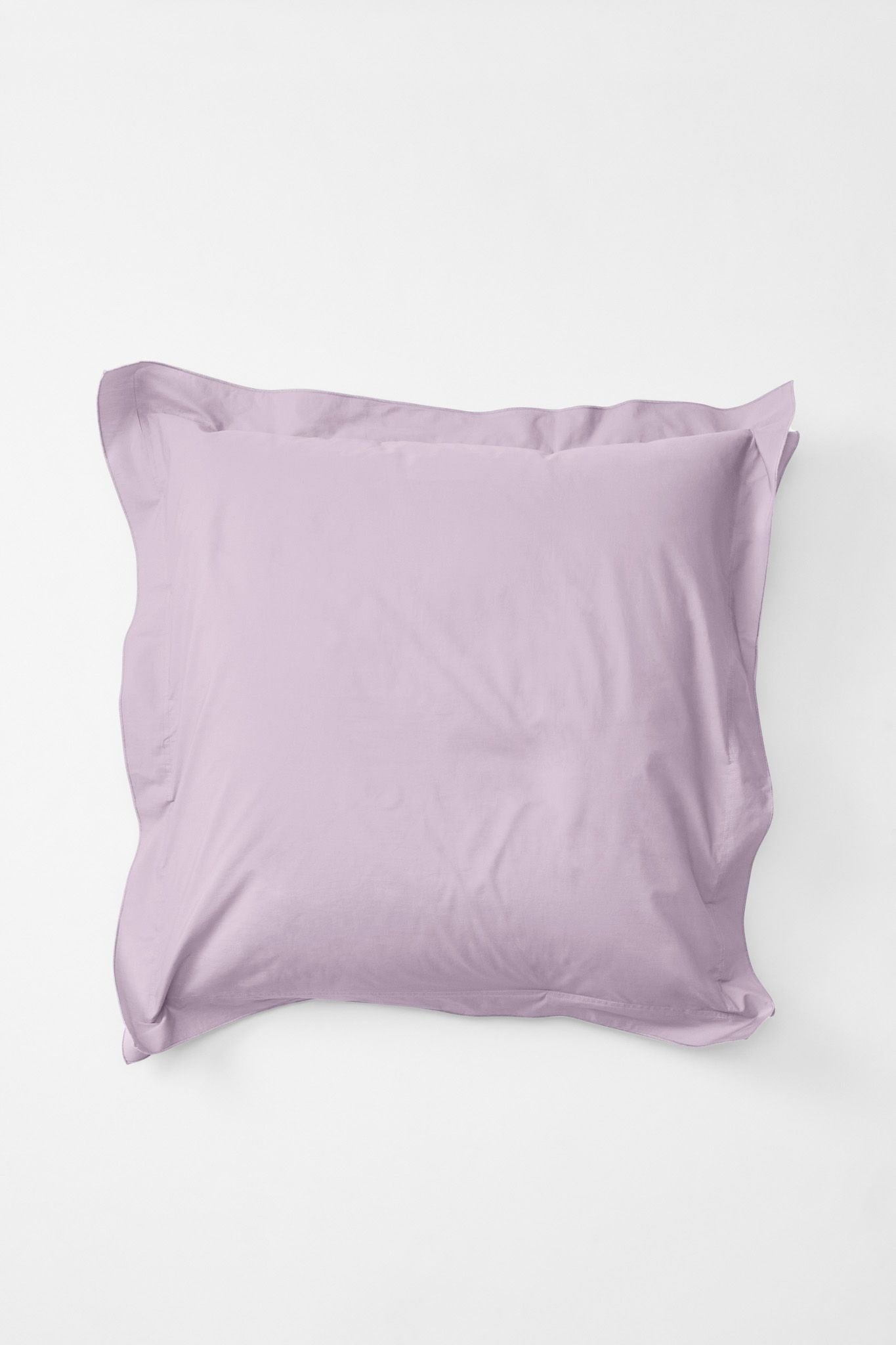 Mono Organic Cotton Percale Pillow Pair - Lilac Pillows in Euro Pillow
