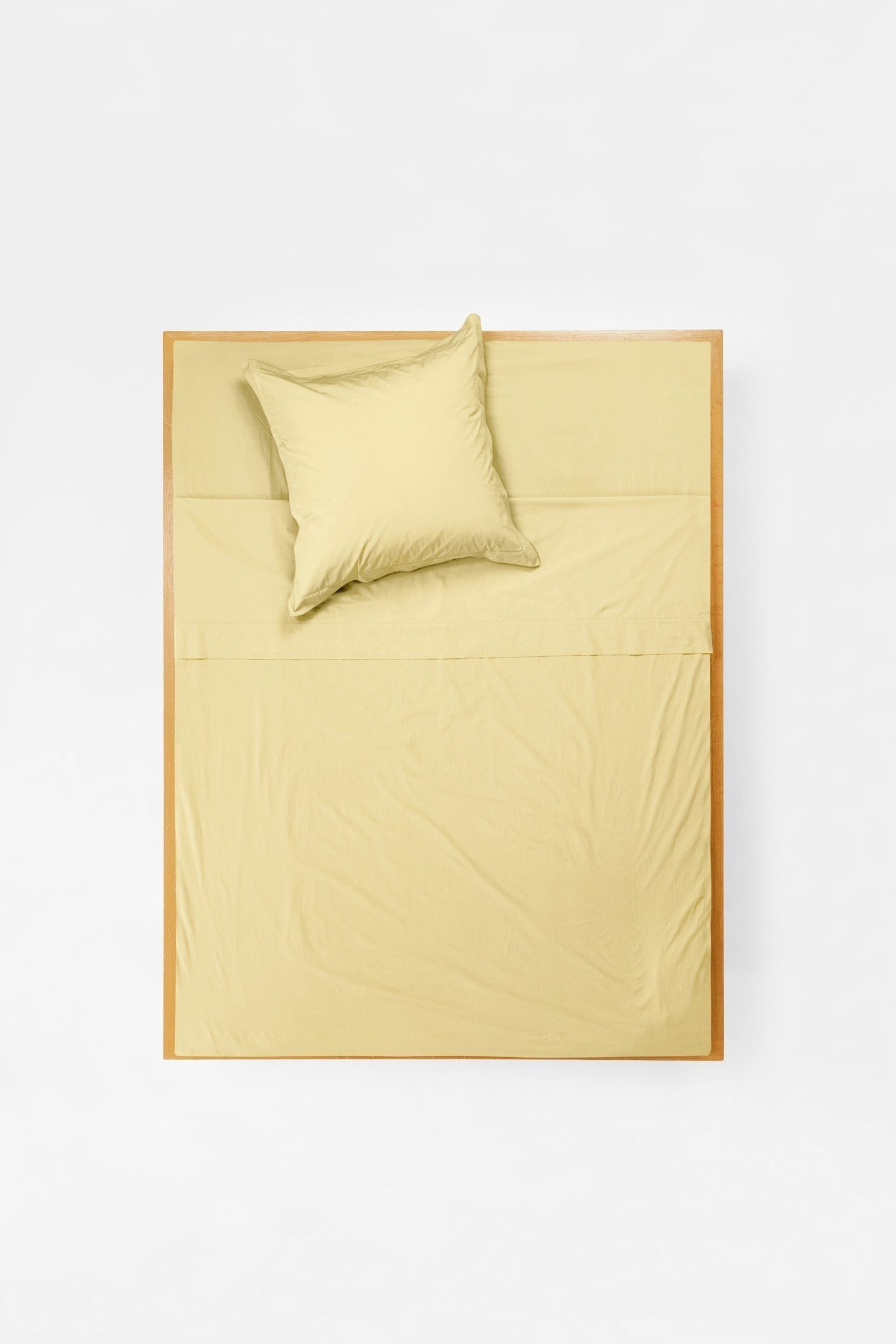 Mono Organic Cotton Percale Pillow Pair - Maize Pillows in Euro Pillow