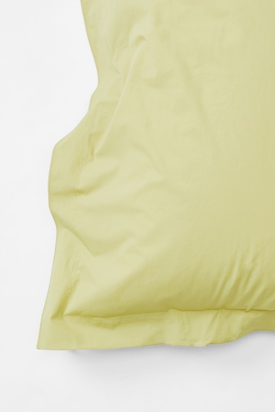 Mono Organic Cotton Percale Pillow Pair - Sulphur Pillows in Euro Pillow