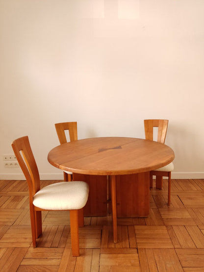 Elm & Boucle Dining Chair (Set of 6) Side Chairs