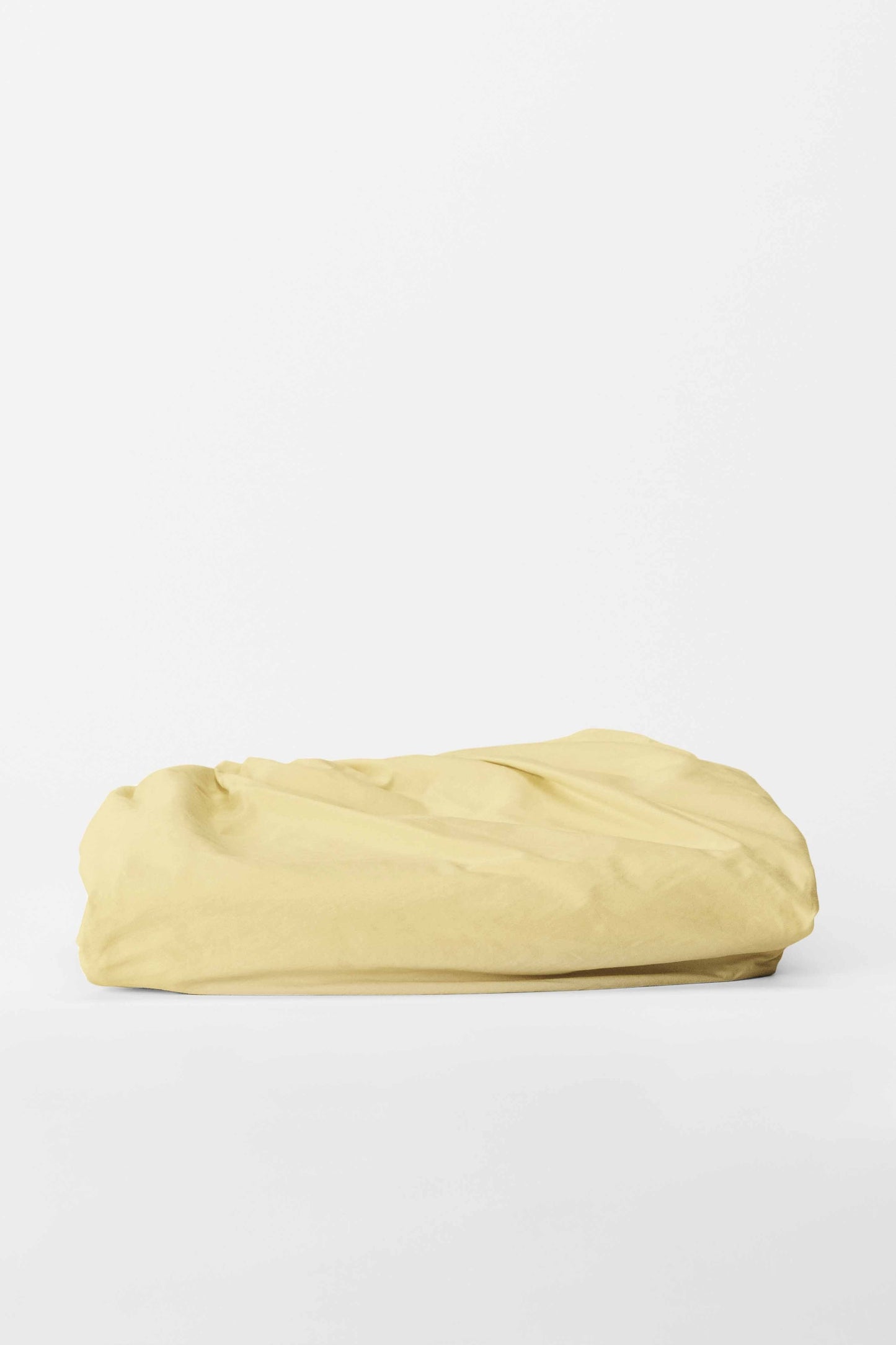 Mono Organic Cotton Percale Fitted Sheet Bed Sheets in Maize