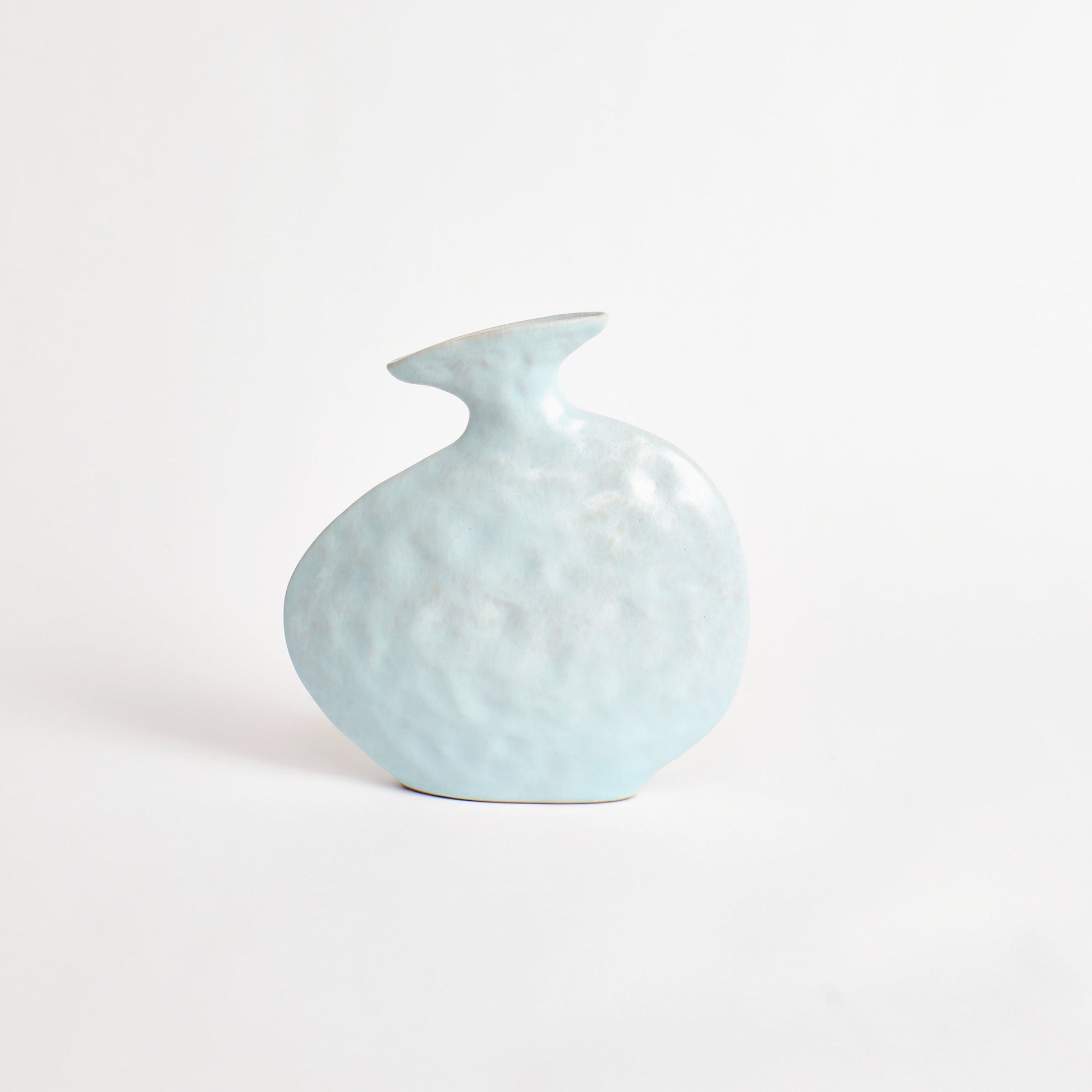Flat Vase in Baby Blue Vases 