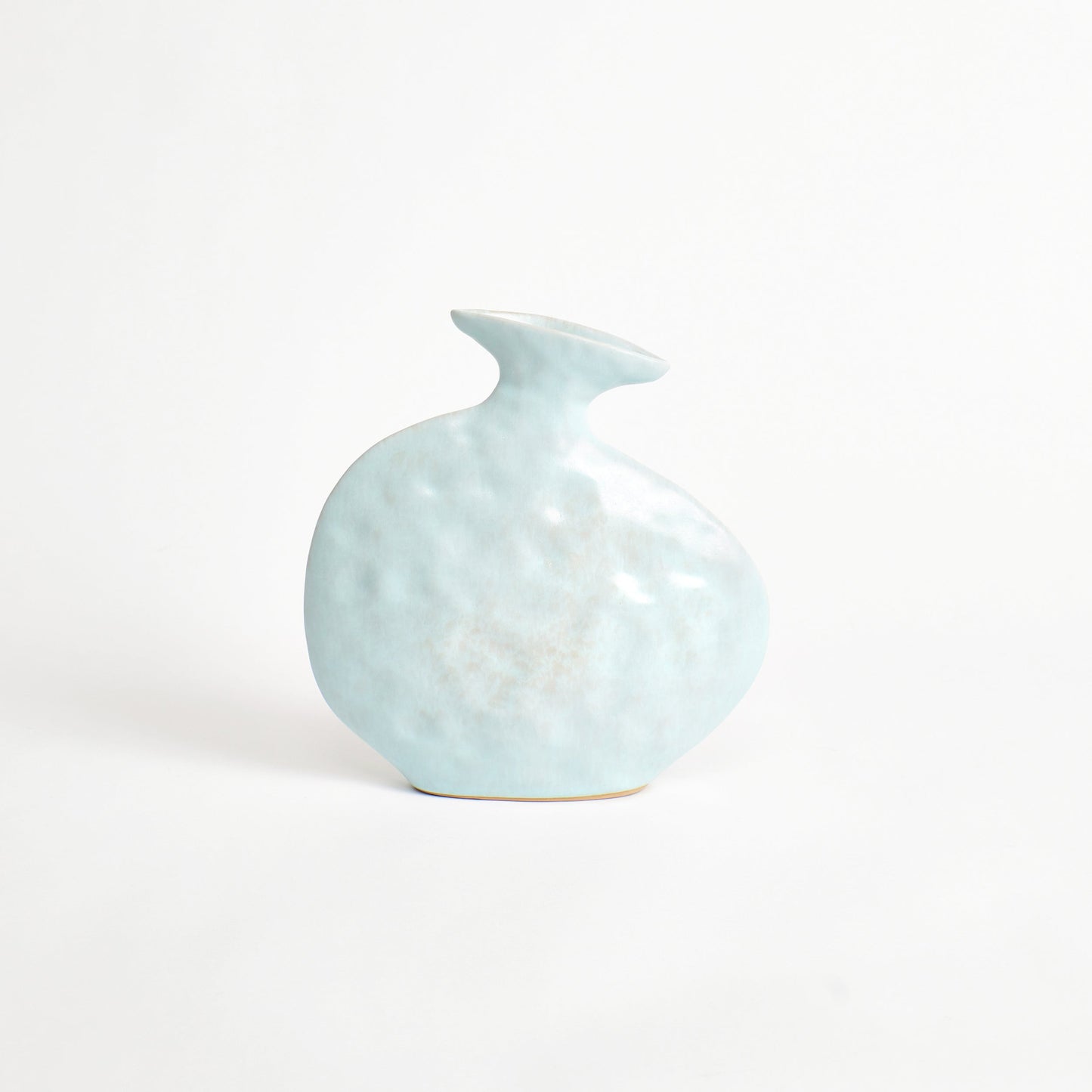 Flat Vase in Baby Blue