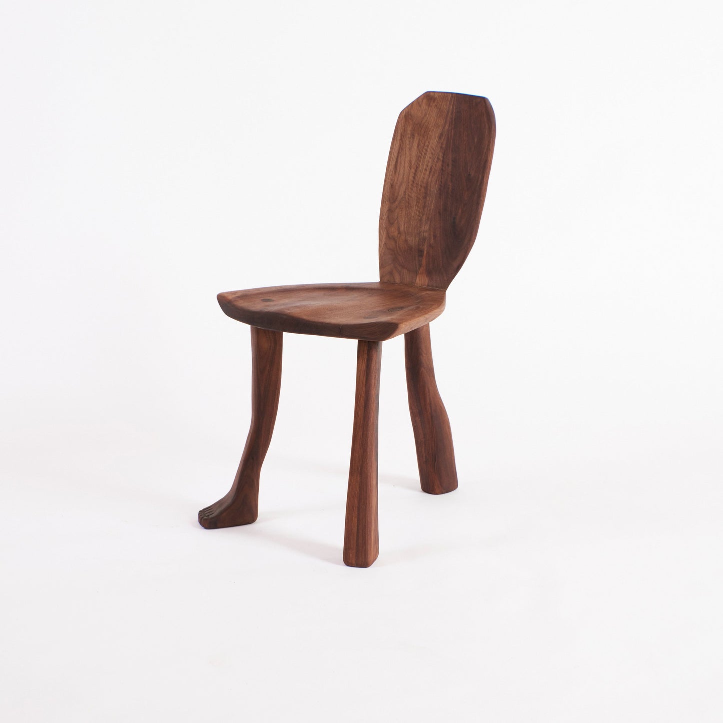 Foot Accent Chair in Walnut