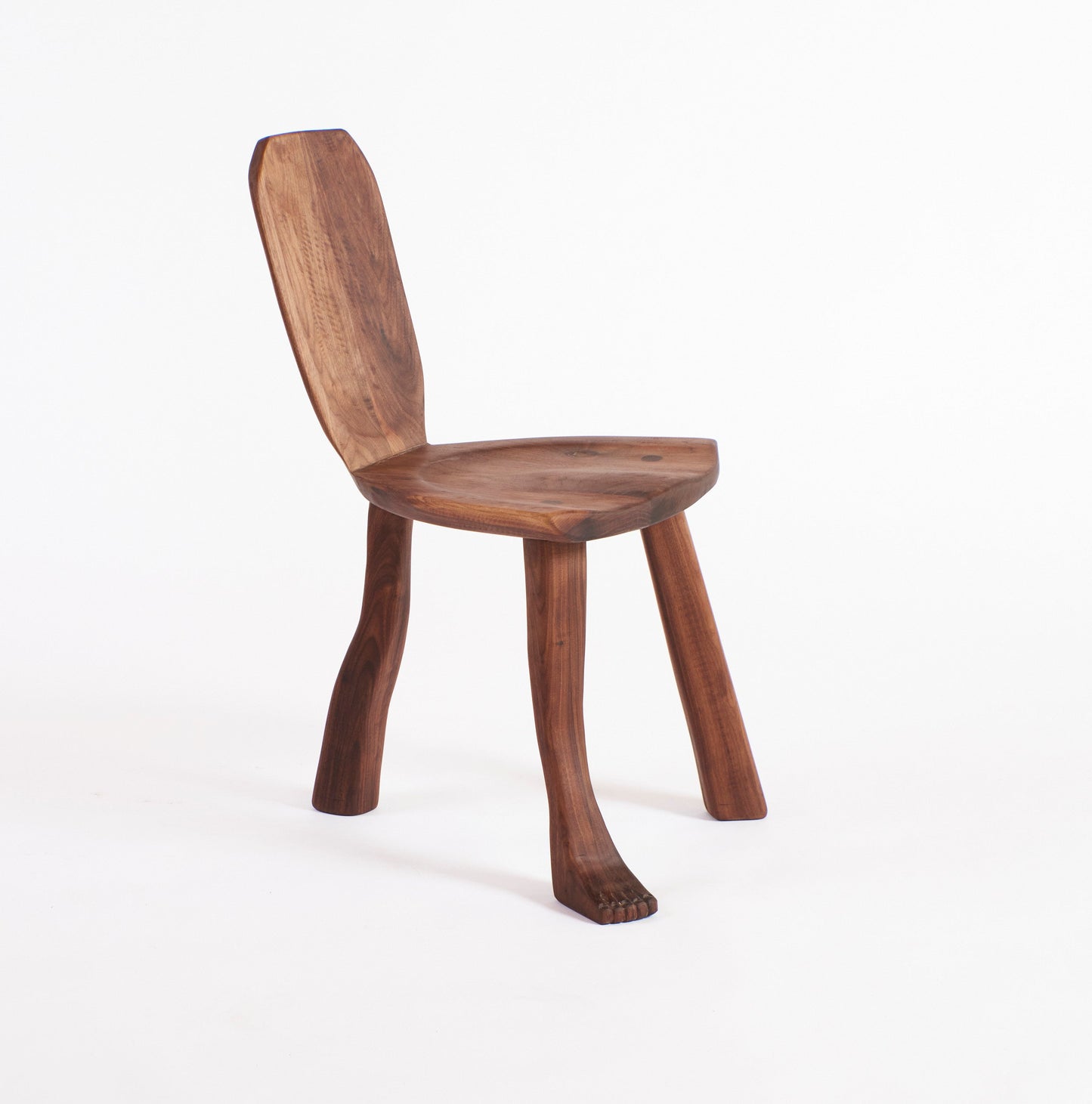 Foot Accent Chair in Walnut