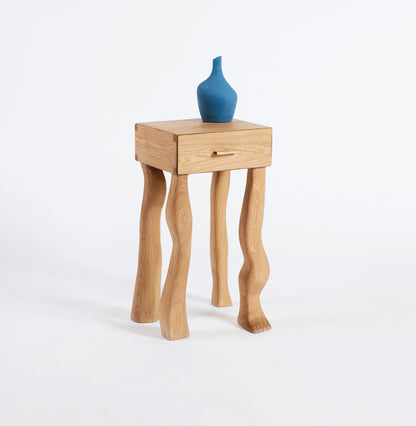 Foot Side Table in Oak End Tables