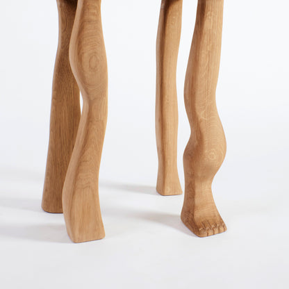 Foot Side Table in Oak End Tables