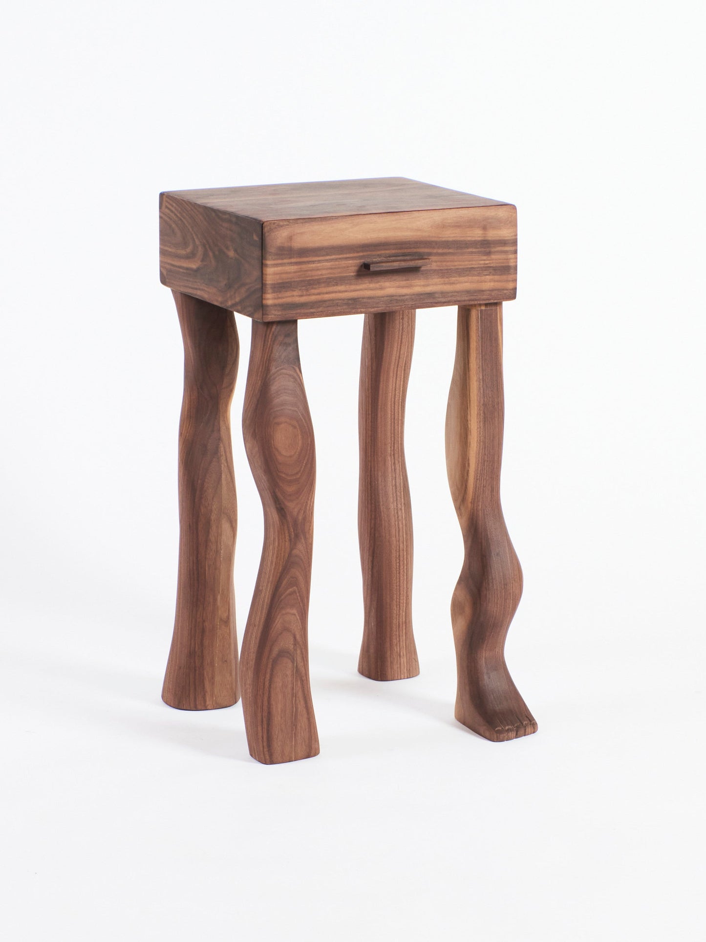 Foot Side Table in Walnut End Tables