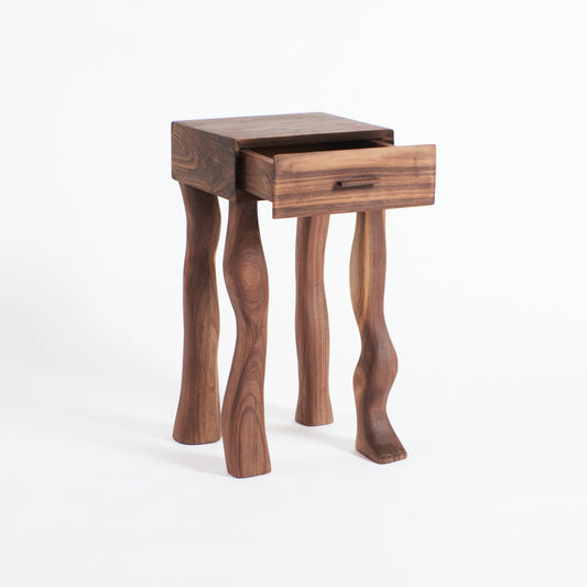 Foot Side Table in Walnut End Tables