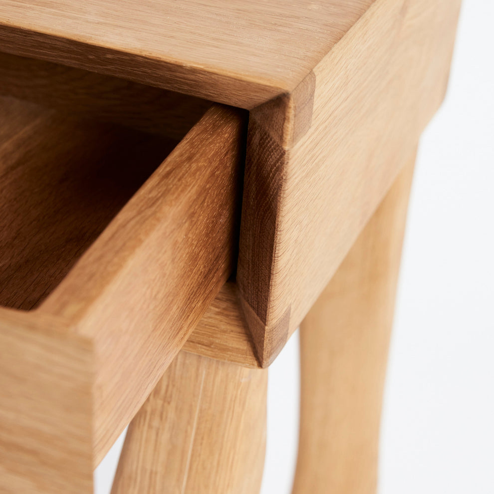 Foot Side Tables in Oak (pair), End Tables – Claude Home