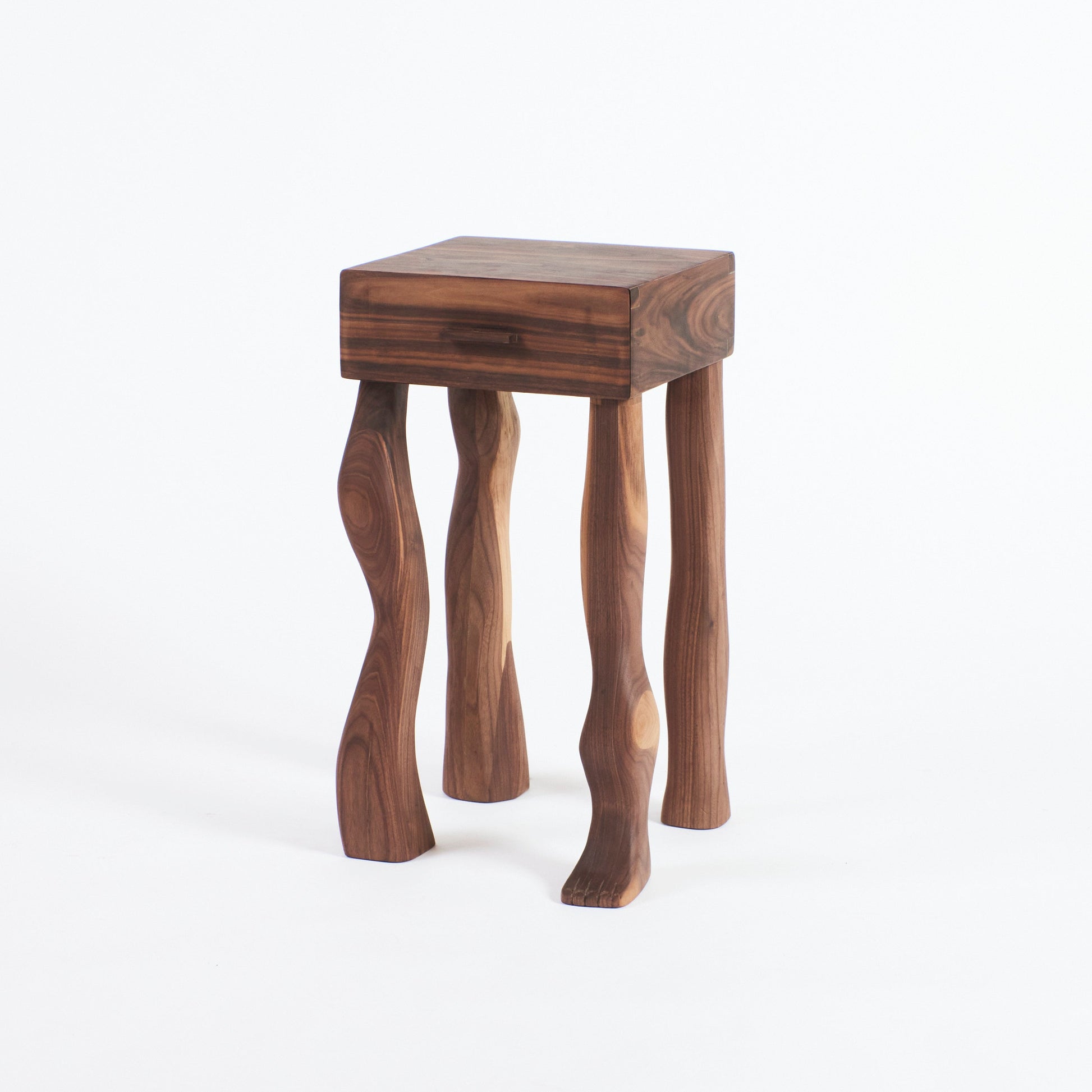Foot Side Tables in Walnut (pair) End Tables